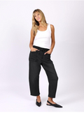 Pre Order October - Leo Barrell Jeans - Black