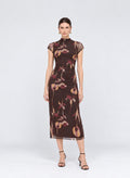 Pre Order March - Cleo Mesh Midi Dress